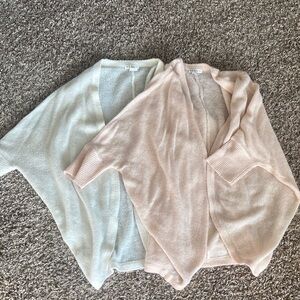 🧶 VENUS Women's Shrug Set - Soft Cream and Blush